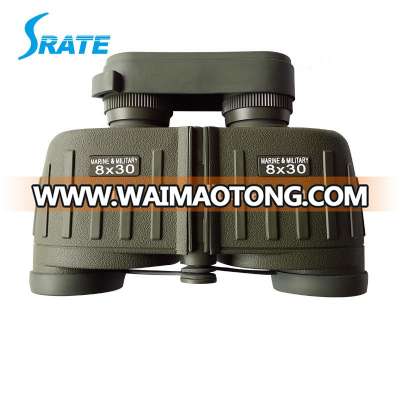 Illuminated Marine Military Binoculars Built -in Compass and Ranging Reticle for Boating